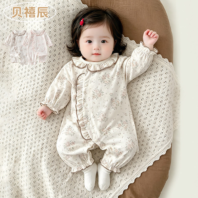 婴儿衣服女宝宝长袖薄款公主服图片