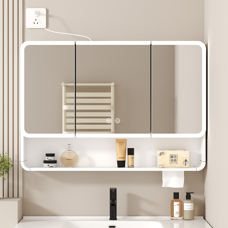 半封圆弧镜柜智能浴室镜柜