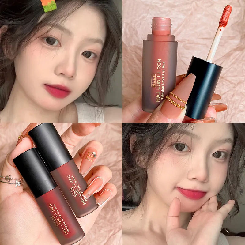 【爆火】口红唇釉哑光雾面丝绒学生党素颜不易掉色不易沾杯细闪