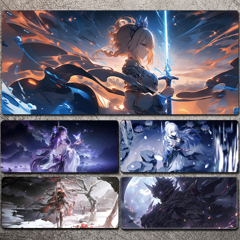 Fate吾王Saber鼠标垫超大号锁边