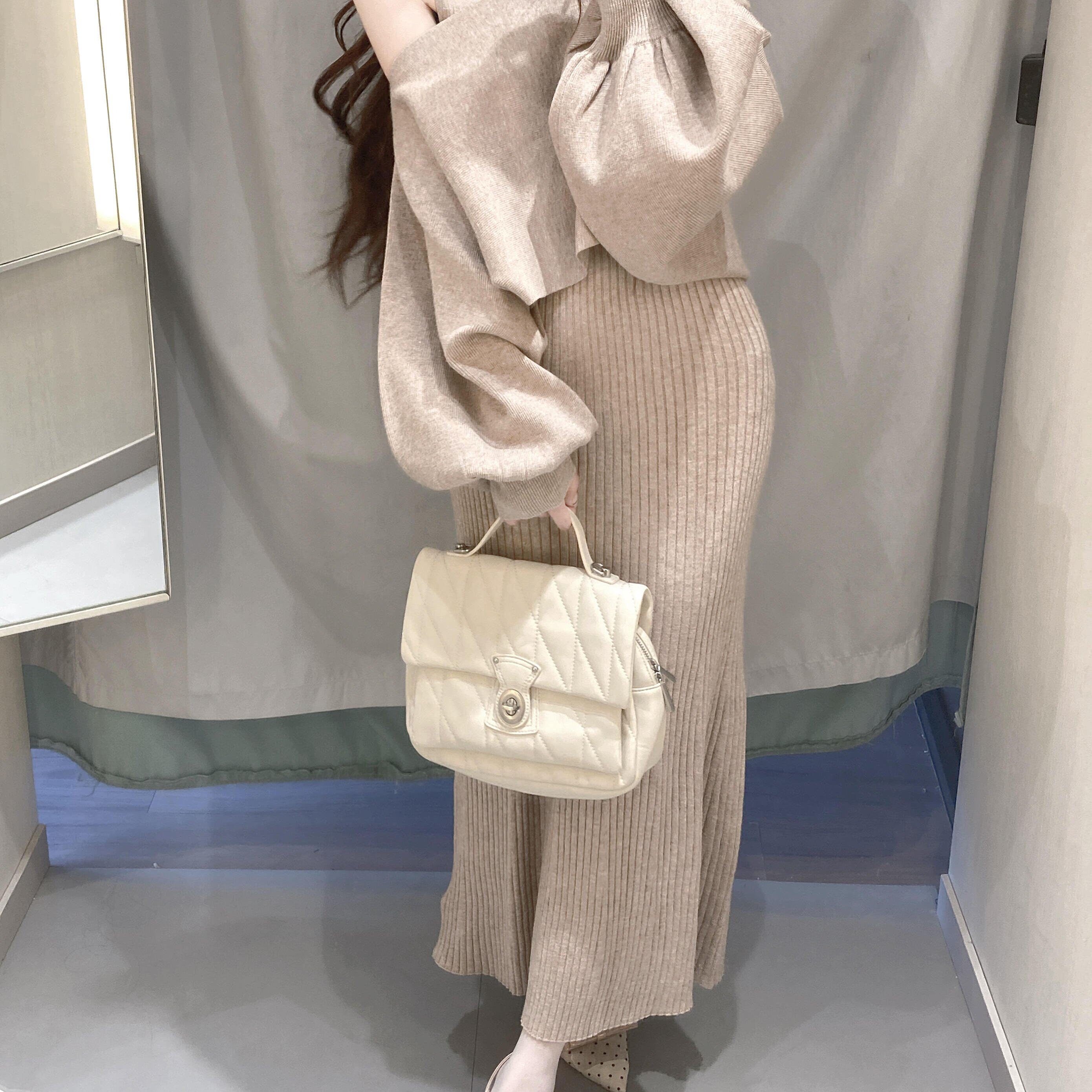 已到货 甜水仙银座muse裙系系带罩衫无袖背心针织连衣裙两件套