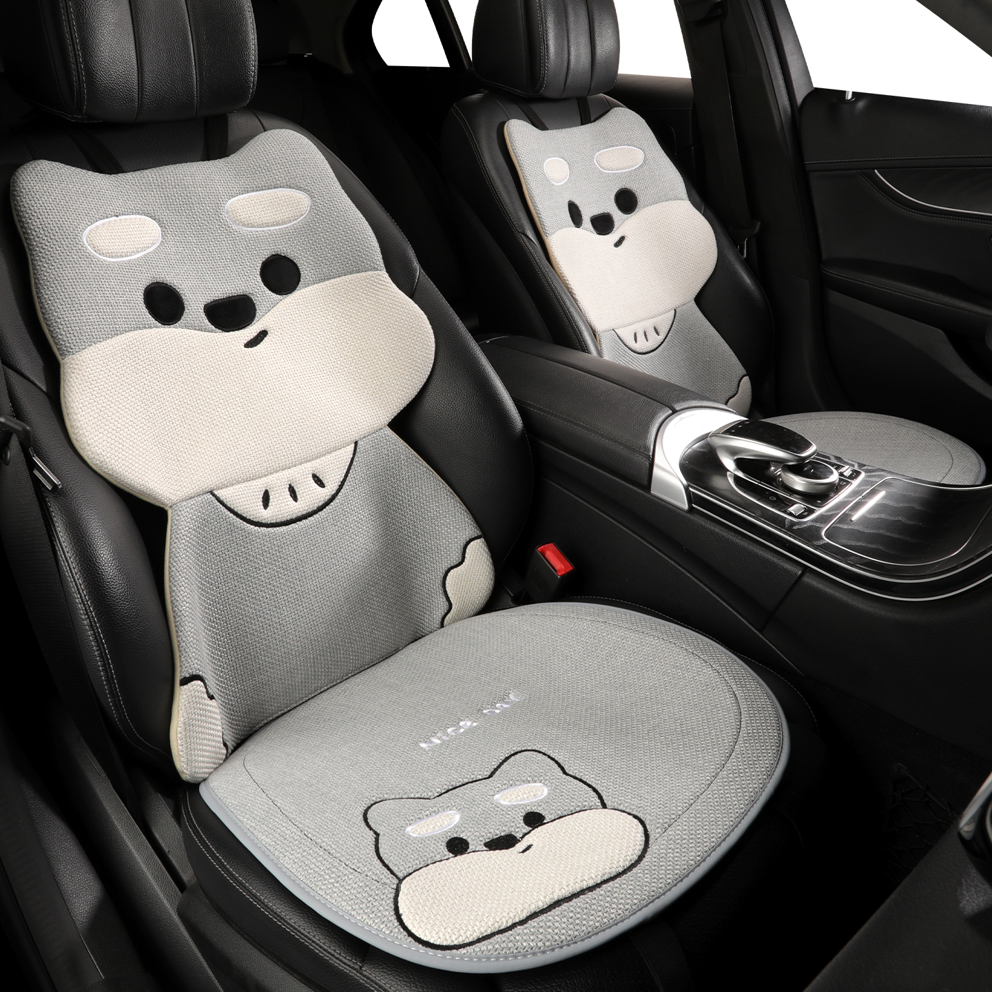 2025新款汽车坐垫四季通用亚麻座椅套座垫冬季车垫透气座椅垫座套