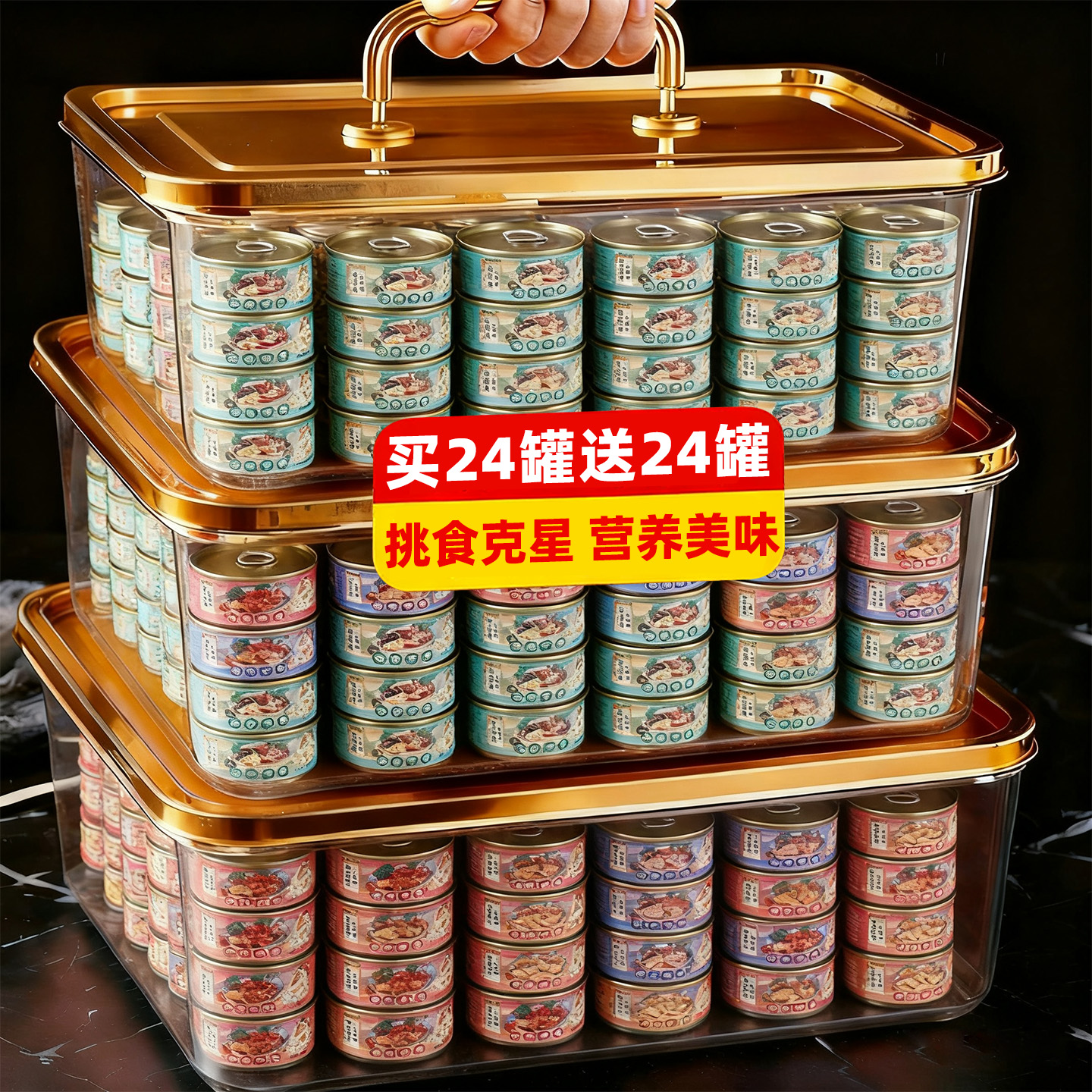 猫罐头主食罐猫零食全价主食罐头慕斯鸡胸肉猫咪专用营养补水湿粮