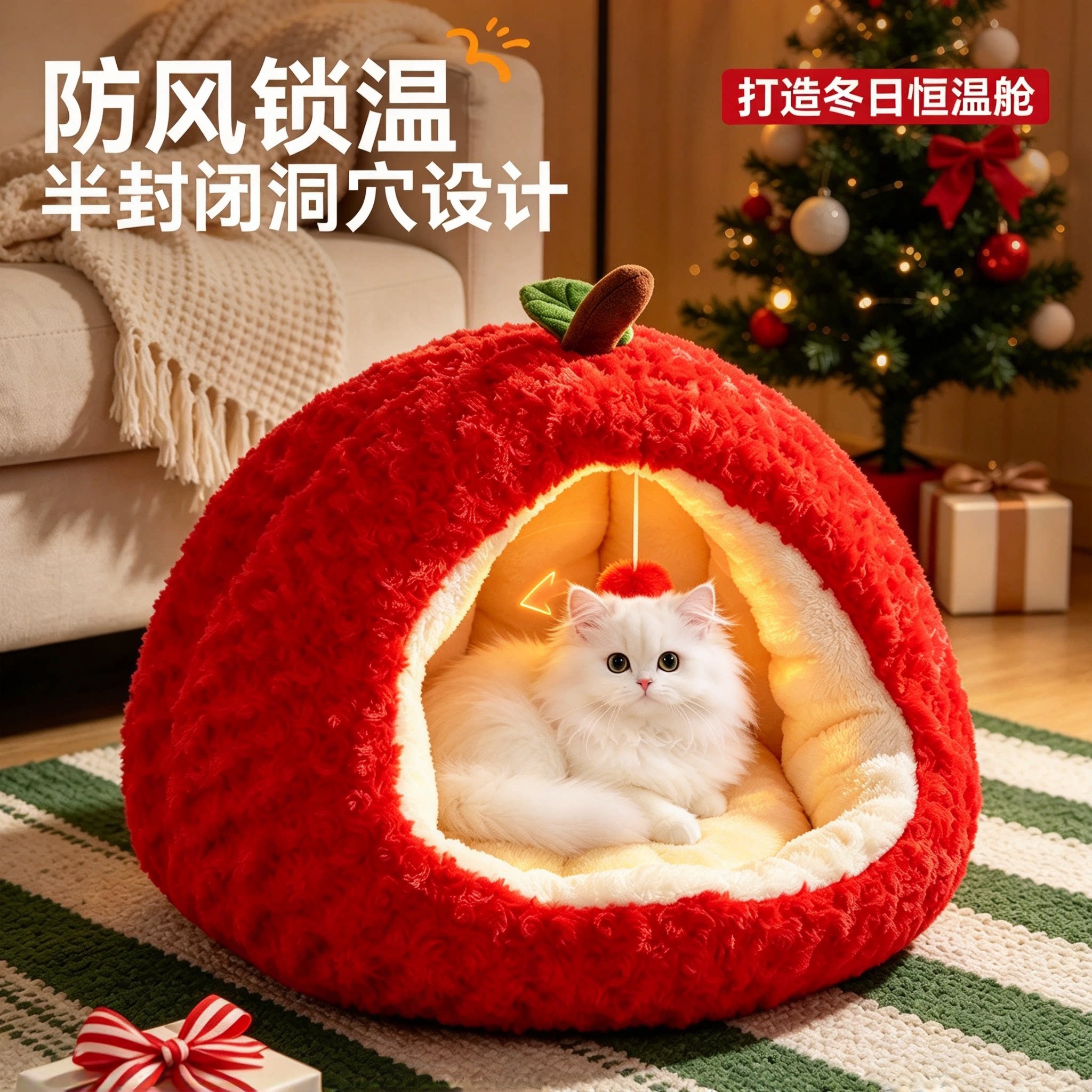 半封闭加厚保暖猫窝四季通用