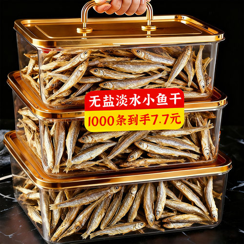 猫吃小鱼干淡水无盐营养解馋