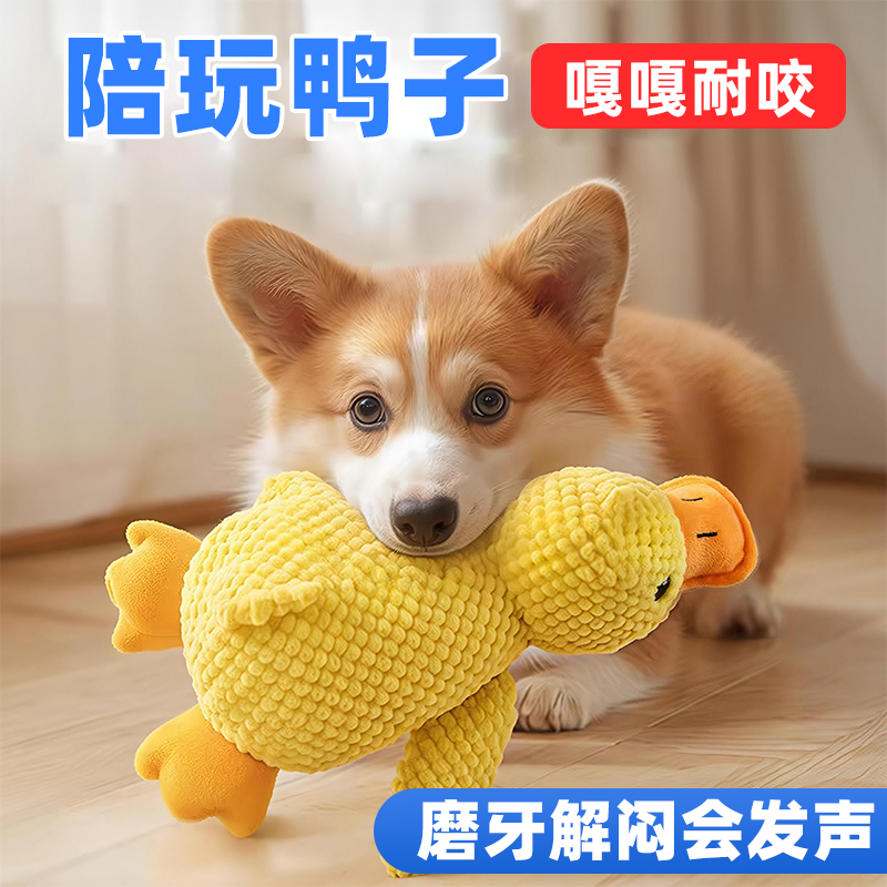 狗狗玩具解闷神器小狗幼犬磨牙耐咬比熊泰迪柯基宠物毛绒发声玩具