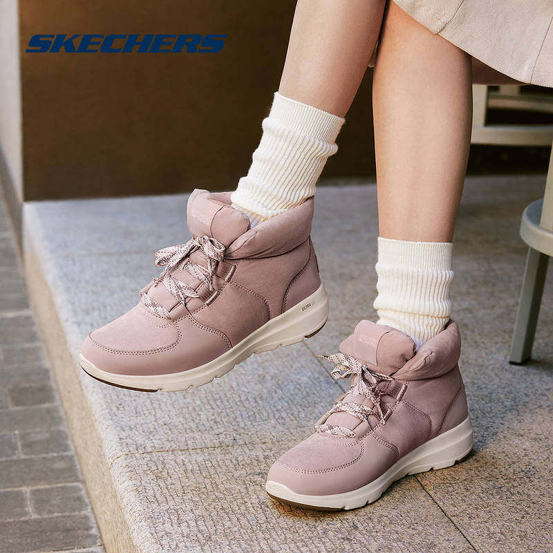 斯凯奇面包鞋加绒保暖雪地靴棉靴冬靴高帮鞋厚底内增高短靴144194,运动鞋new,运动休闲鞋,淘宝优惠券,粉丝福利购,淘宝优惠卷