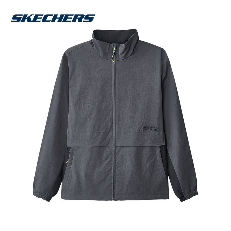 Skechers斯凯奇秋季工装风舒适运动休闲男梭织外套 L324M039/0403,运动服/休闲服装,运动茄克/外套,淘宝优惠券,粉丝福利购,淘宝优惠卷