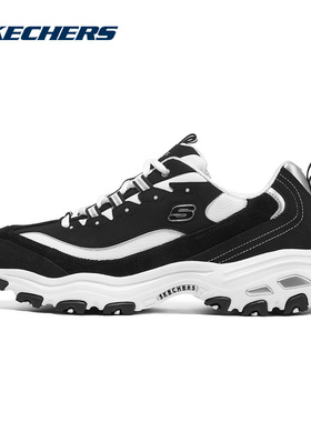 SKECHERS斯凯奇D'LITES男子新款时尚绑带运动休闲鞋 237153/BKW