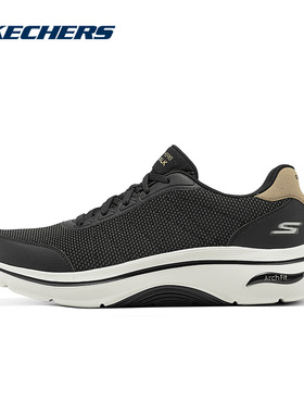 Skechers斯凯奇冬季男舒适透气缓震防滑休闲运动鞋216603/BLK