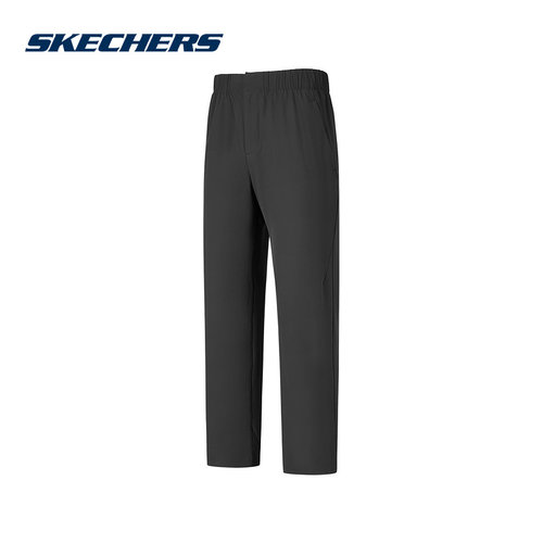Skechers斯凯奇夏新款男简约百搭宽松休闲梭织长裤 P225M239/0018