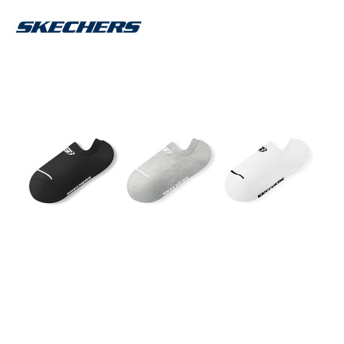Skechers斯凯奇2026夏季新款女士短袜舒适柔软船袜三双装L225W225
