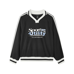 Skechers斯凯奇女亲肤舒适宽松V领针织套头卫衣上衣L125W092/0018