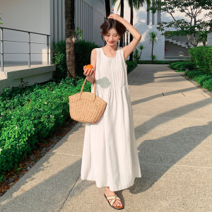 现货-夏季两色无袖连衣裙-1138-P120-K178图片