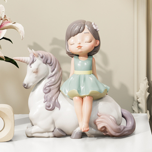 中国美术学院文创勇敢的心宝丽石新年桌面马年摆件高档乔迁礼物