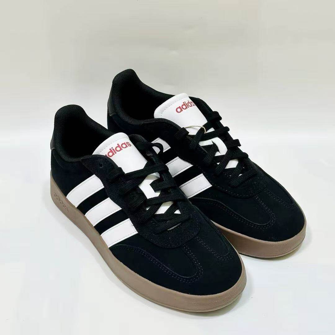 adidas阿迪达斯BARREDA复古时尚冬季板鞋耐磨板鞋男女黑白JQ4235