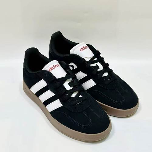 adidas阿迪达斯BARREDA复古时尚冬季板鞋耐磨板鞋男女黑白JQ4235