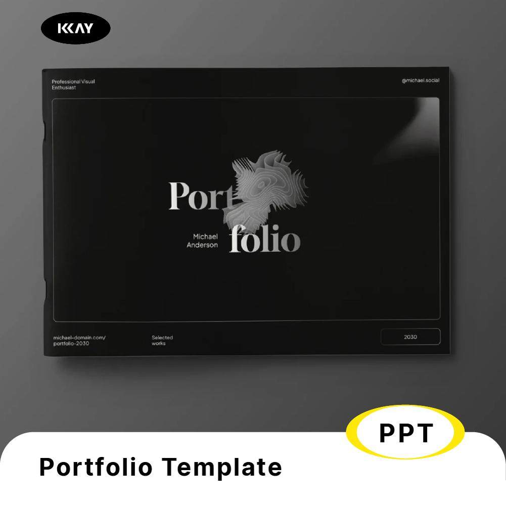 32页黑色现代摄影设计师个人团队项目portfolio作品集排版ppt素材图片