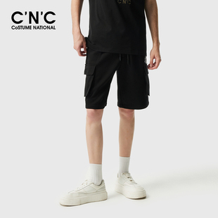 奥莱LOGO印花五分裤 短裤 夏季 轻奢运动休闲大口袋工装 男士 CNC男装