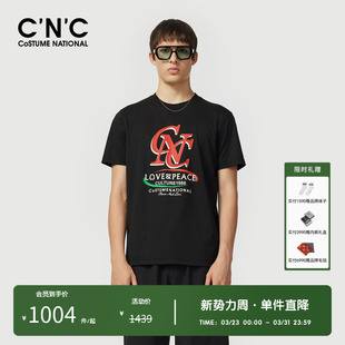 t恤男夏季 奥莱撞色logo印花短袖 CNC男装 潮流轻奢休闲上衣 多色