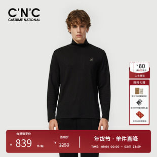 【大牌直降】CNC男装奥莱莫代尔棉高领打底衫男秋冬高端长袖T恤