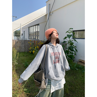 ELOF7214# 官图 实价 华棉复合-薄款310g-加绒400g 连帽卫衣女秋