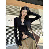 实拍 长袖 实价 92棉 ELOF569 2026春装 40支纯棉210克 8氨纶