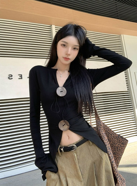 ELOF569# 实拍 实价 40支纯棉210克（92棉/8氨纶） 2026春装长袖T