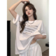 T恤女宽松大码 ELOF01944 印花 100%棉 短袖 官图 21支纯棉210克