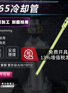 精密Y65冷却管带密封模具喷管 黄铜管运水针Z962 WCPFT螺纹冷却管