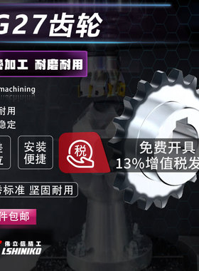 G27 炼轮 08B 模具炼条齿轮 4分08B 单排工业齿轮 精密模具配件