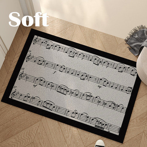 钢琴乐谱入户门地垫丝圈玄关进门垫门口脚垫pvc除尘免清洗出租屋