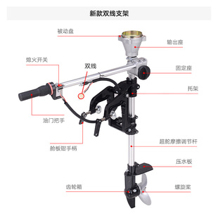 极速船用推进器配件挂浆s机船上螺旋桨叶壁挂冷气船外机发动机汽