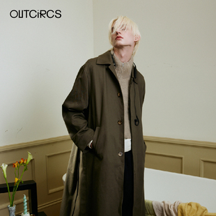 OUTCiRCS随风而动的廓形风衣春季新品男女同款透气易打理外套