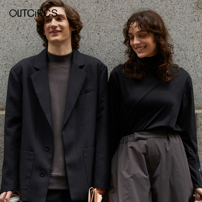 OUTCiRCS随性休闲长袖贴袋西装