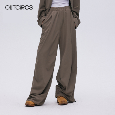 OUTCIRCS夏休闲裤长裤抽绳阔腿裤
