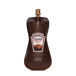 亨氏烧烤酱200g袋装美式烤肉露营BBQ腌制鸡翅牛排烤串调料酱料