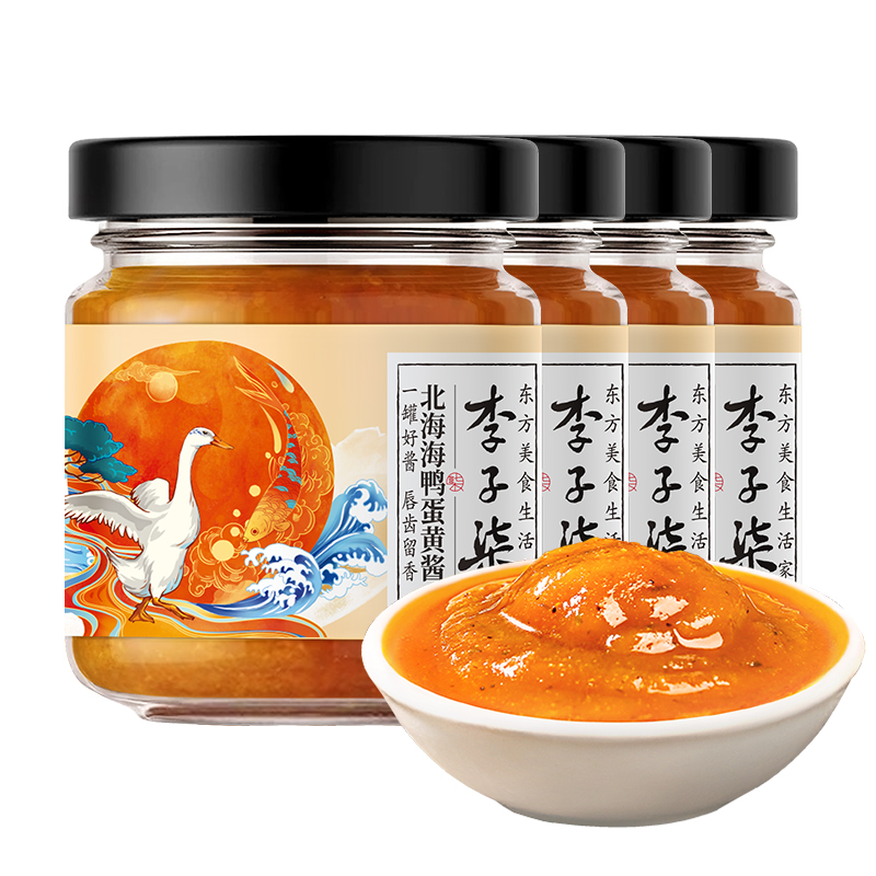 李子柒北海鸭蛋黄酱80g瓶装流沙咸蛋黄拌饭下面提鲜三明治调味酱