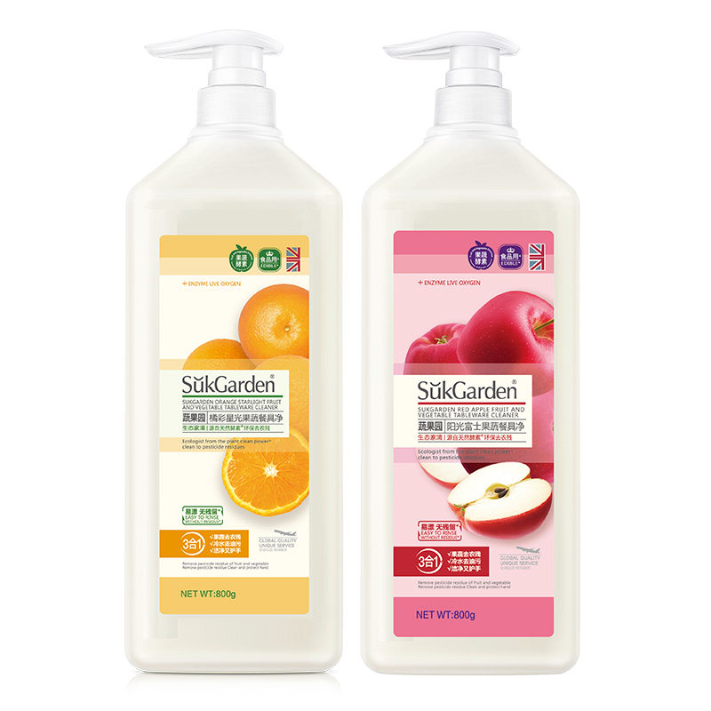 【谷爱凌推荐】青玉油柑餐具净 阳光富士800g 1280g组合 去重油污
