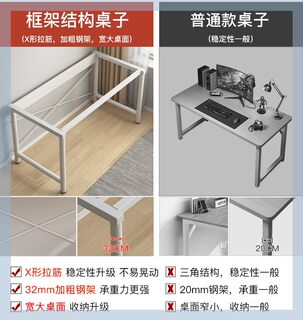 电脑桌台式书桌简易办公桌简约家用租房桌子卧室学生写字台学习桌