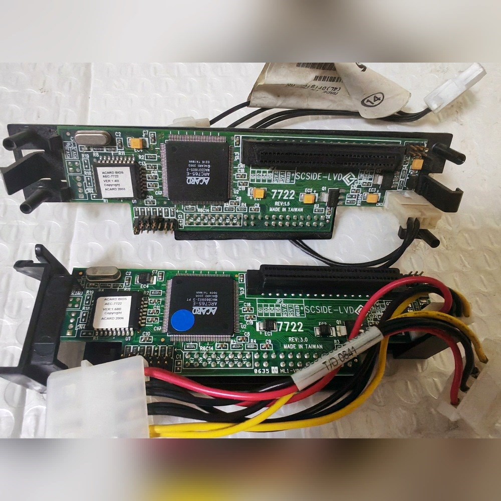 原装AEC-7722 IDE转SCSI 68针 转接卡 议价