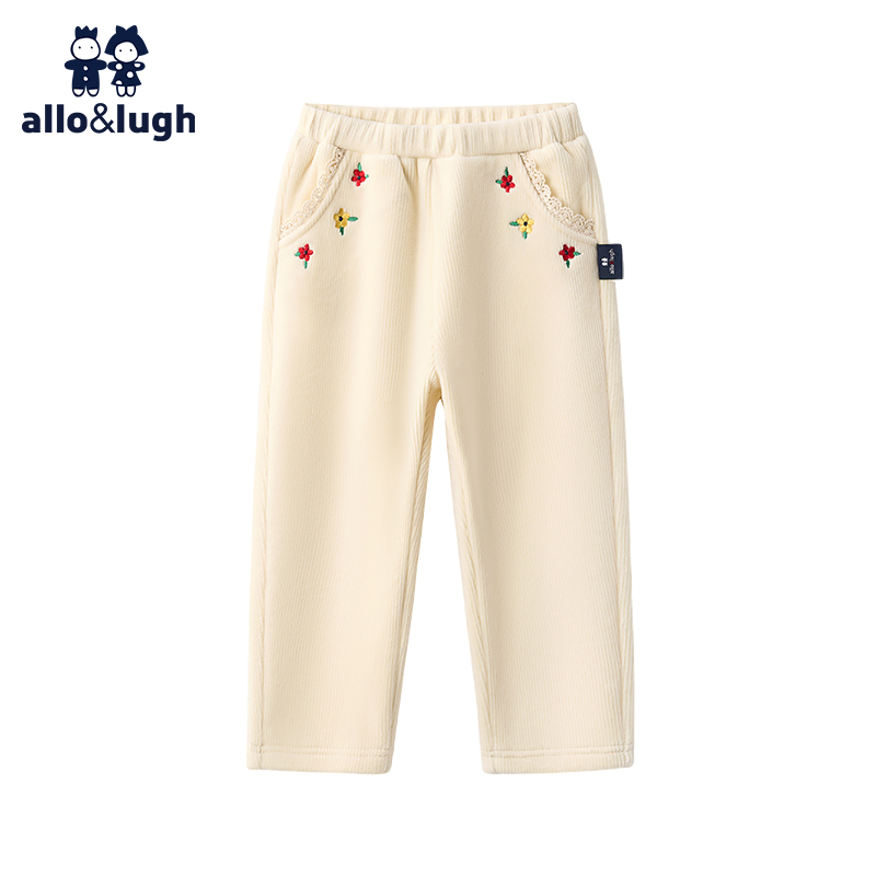 阿路和如长裤加绒休闲裤