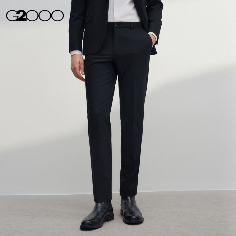 【舒适弹性】G2000男装2025商场新款抗菌商务通勤正装长裤西裤