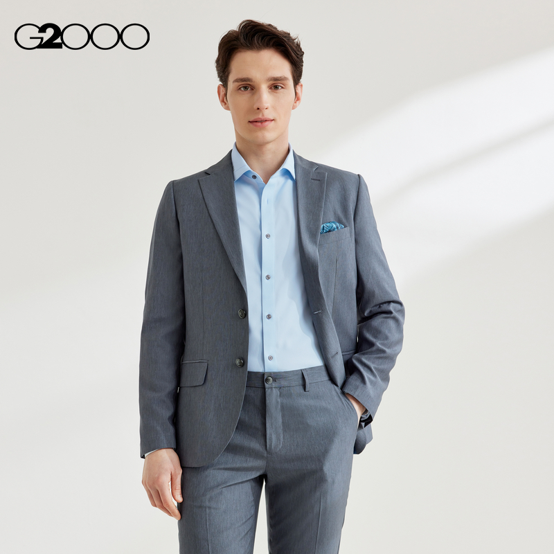 【透气】G2000男装2025商场同款可机洗职场时尚剪裁正装西服