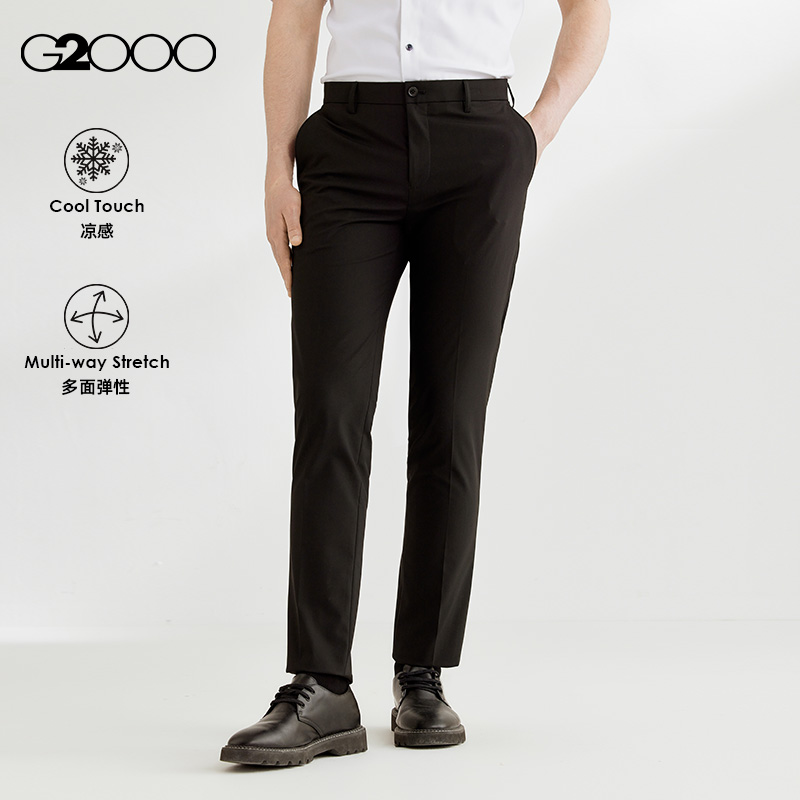 G2000商场修身多面弹性长裤