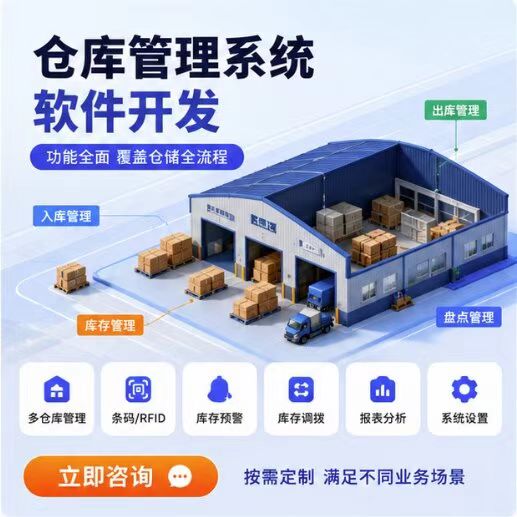 仓库出入库管理系统app扫码出入库软件库存盘点预警手机出入库