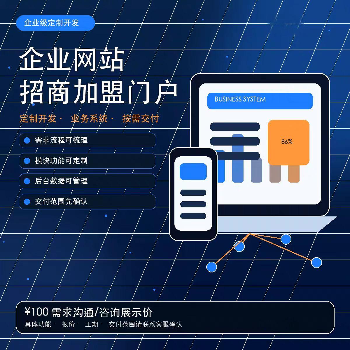 企业管理系统软件定制开发ERPCRM进销存OA小程序APP数字化平台