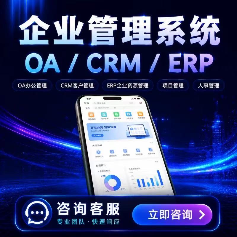 企业管理系统ERP定制进销存财务人事OA审批一体化平台开发搭建图片