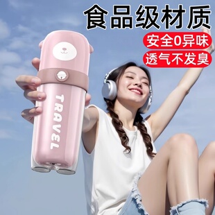 日本食品级旅行洗漱杯便携式漱口刷牙三合一套装旅游必备神器儿童