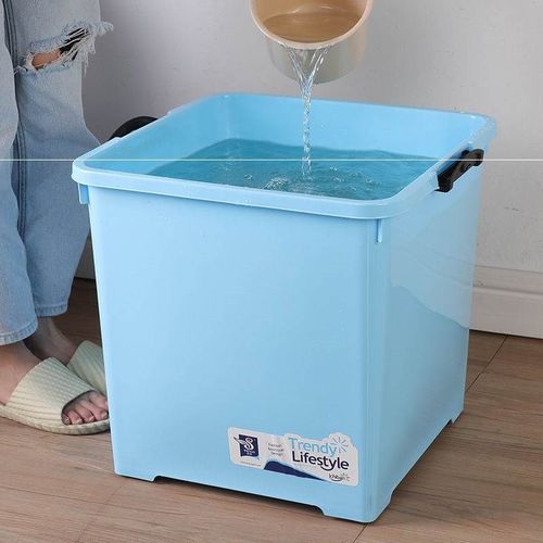 正方形收纳箱30x30加厚大号收纳箱衣物棉被整理箱子玩具杂物带盖